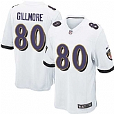 Nike Men & Women & Youth Ravens #80 Gillmore White Team Color Game Jersey,baseball caps,new era cap wholesale,wholesale hats